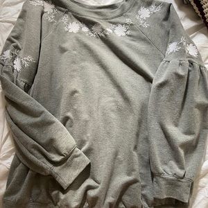 Isabel Maternity Balloon Sleeve Sweatshirt